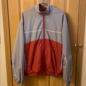 Junction West maroon and grey windbreaker